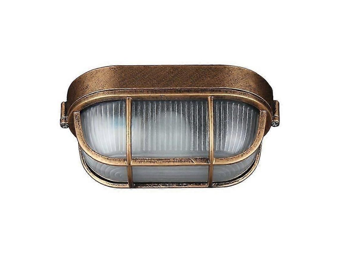 Lâmpada De Parede Vintage À Prova De Água Em Alumínio Com Abajur De Vidro E Lâmpada Led 3w E27 Estilo Retro Campestre