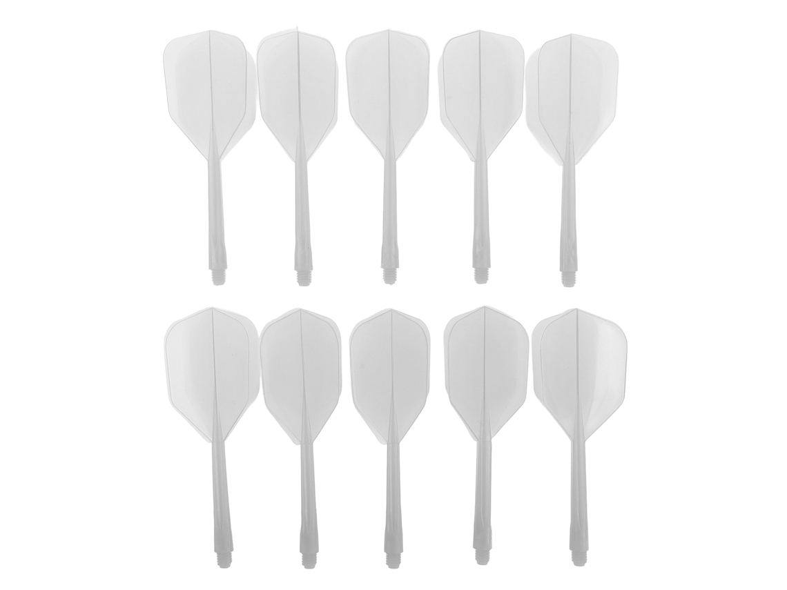 Yncm-kit 10 Pontas E Asas De Dardo Plástico Branco