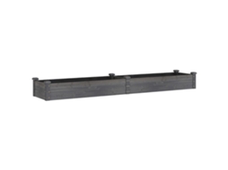 Garden Raised Bed, Garden Raised Beds Vidaxl Cinzeto Madeira (240 X 45 X 25 Cm)