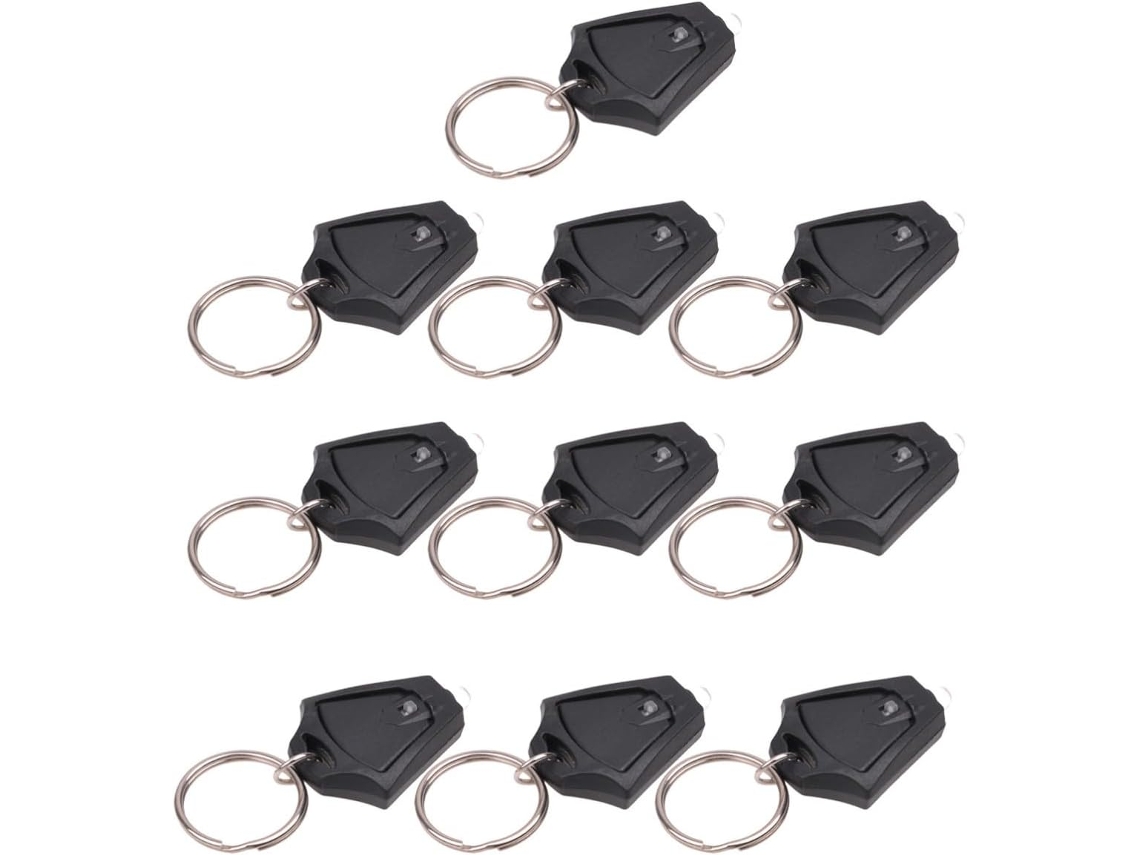 Chaveiros Led Super Brilhantes Feitos De Metal E Plástico, Pacote Com