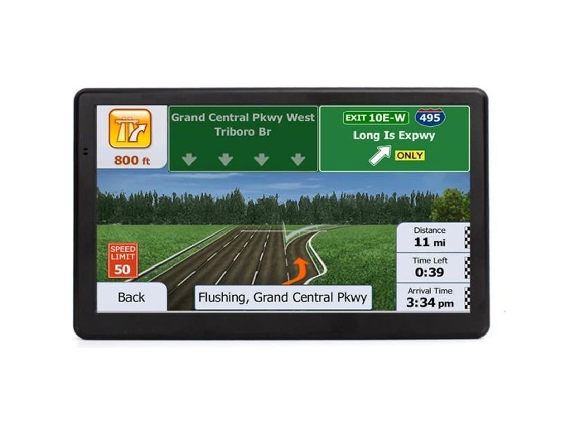 Navegador Gps Automotivo Com Mapa Da Europa, Tela Sensível Ao Toque De 7 Polegadas E 8 Gb De Armazenamento