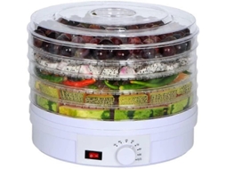 Desidratador De Alimentos 350w Com 5 Bandejas, Controle De Temperatura Ajustável E Grande Capacidade Para Frutas, Legumes E Carnes