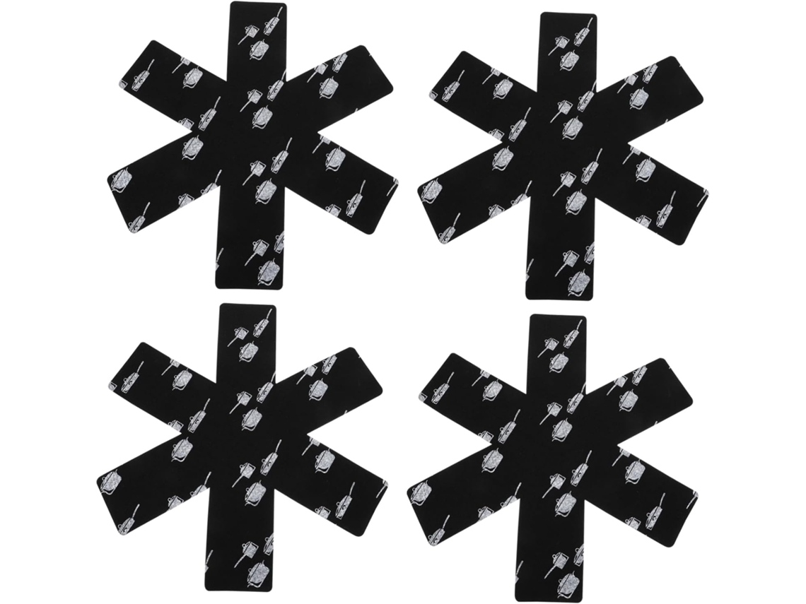 Conjunto De 4 Tapetes Feltro Antiderrapantes E Resistentes Para Cozinhas Bares Multiuso Vayotoy