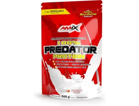 Proteína AMIX Predator Doypack Que Contiene Y Digezyme, Contriubye Al Crecimiento Muscular Libre De Aspartamo (500Gr - Chocolate)