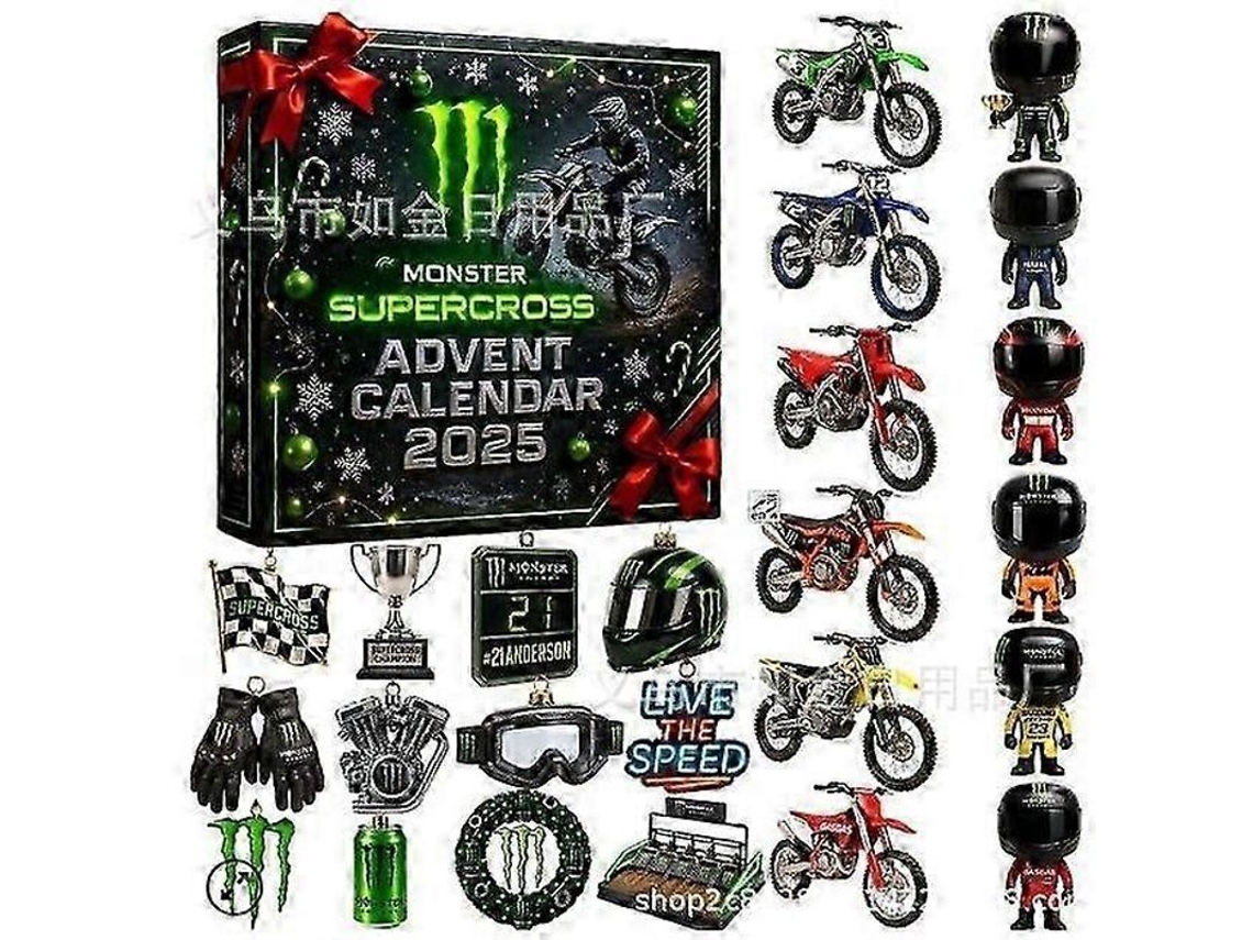 Calendário De Aventura De Motocicleta 2d De Acrílico Para Amantes E Colecionadores