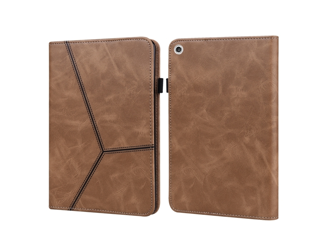 Capa De Couro Com Faixa De Cor Sólida, Para Lenovo M10 Plus 3ª Geração 10,6 Polegadas