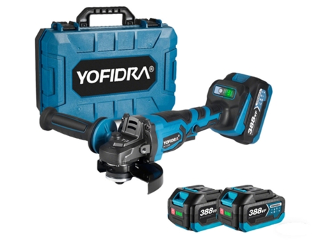 Conjunto Rebarbadora Com 2 Bateria E Carregador Yofidra