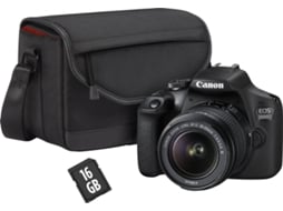 Kit Máquina Fotográfica CANON EOS 2000D + 18-55 mm f/3.5-5.6 DC (APS-C)