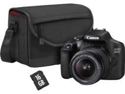 Kit Máquina Fotográfica CANON EOS 2000D + 18-55 mm f/3.5-5.6 DC (APS-C)