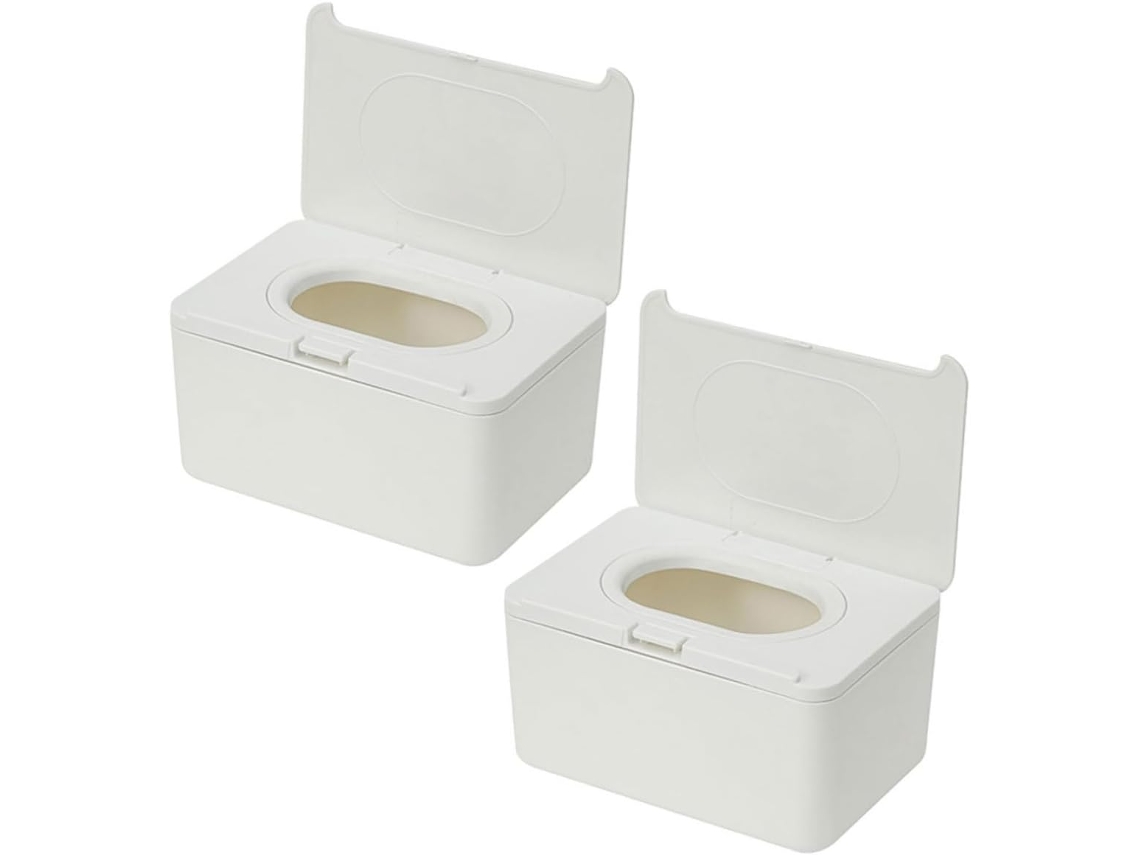 Conjunto de 2 Caixas Dispensadoras de Lenços Umedecidos Recarregáveis, Ideal para Casa e Viagens. CHABERLU