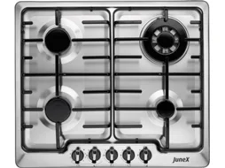 Placa de Gás JUNEX PJE 116 GTX N (Gás Natural - 55 cm - Inox)