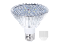 Lâmpada LED Primerox E27 para cultivo de plantas, espectro completo, 50 W, 78 LEDs.