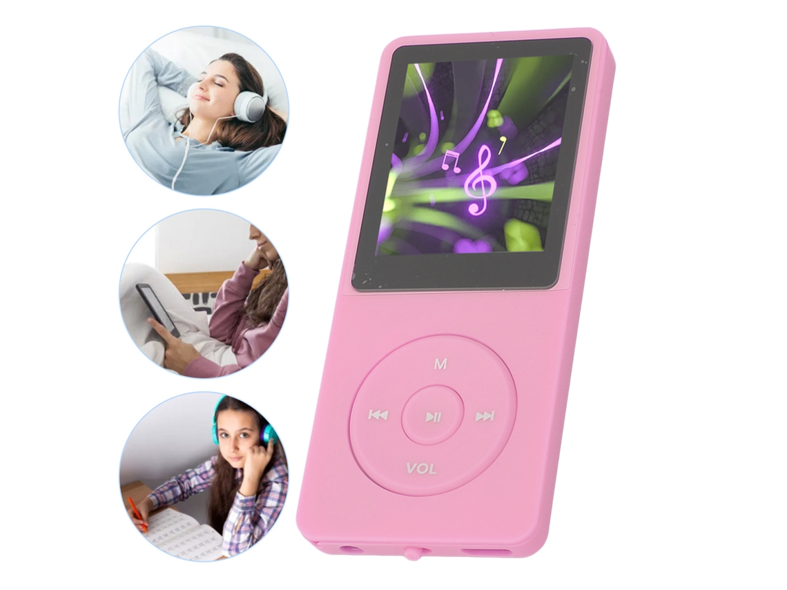 Reprodutor De Mp3 E Mp4 Com Tela 1,8 Polegadas, 8 Gb Memória Expansível Até 64 Gb, 30 Horas Reprodução, Multifuncional, Para Espor-aquaforge