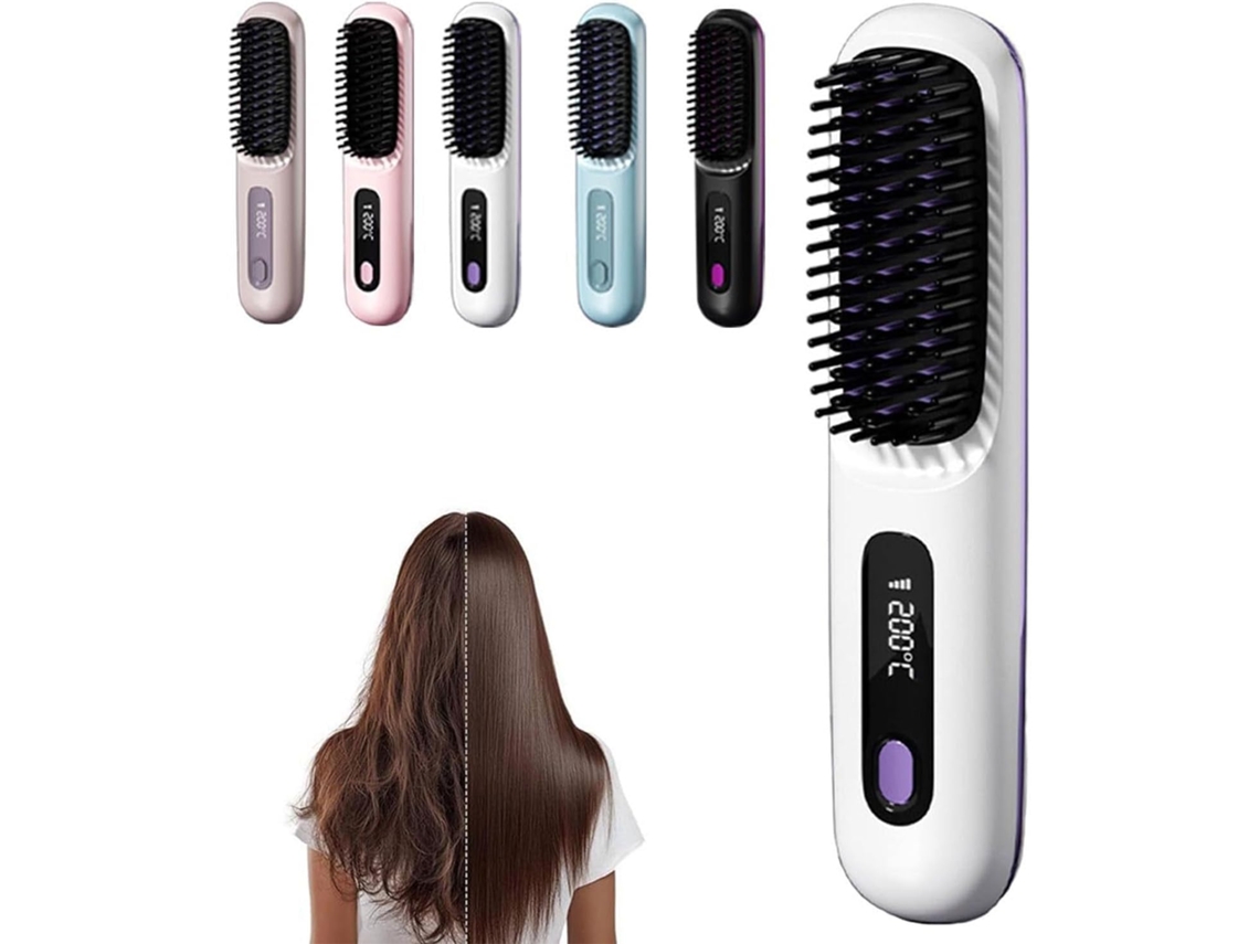 Go Brush Pro, Mini Escova Alisadora - Para Uso Prático E Funcional