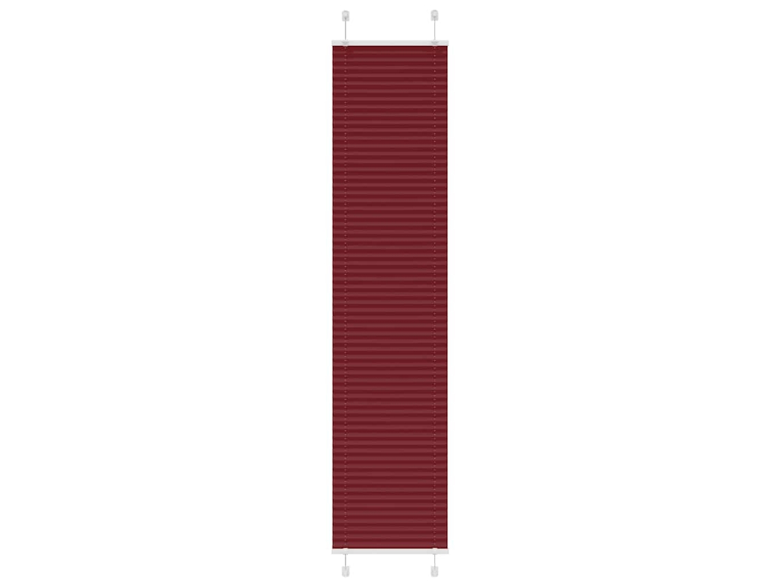 Vidaxl Plissado Cego Bordéus Vermelho 50x200 Cm Largura Tecido