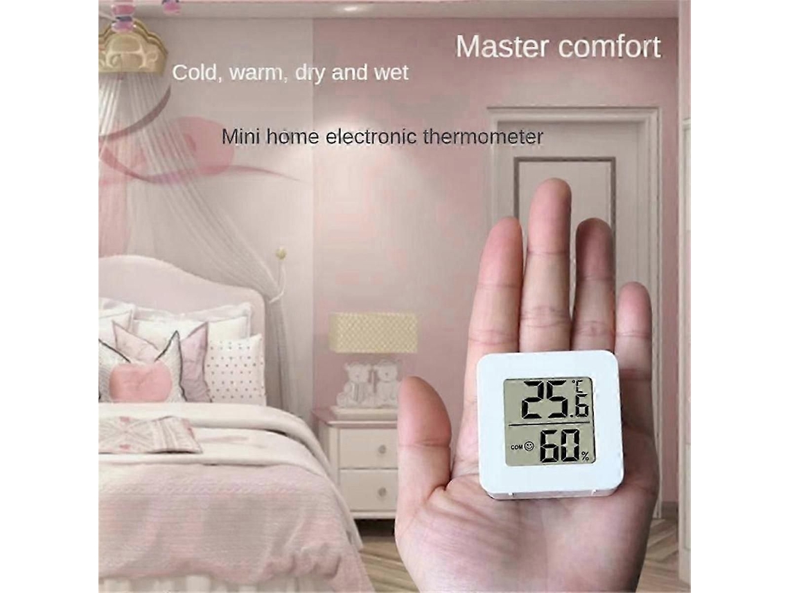 Mini Termômetro Digital Lcd Para Ambientes Internos, Higrômetro E Medidor De Umidade Com Sensor.