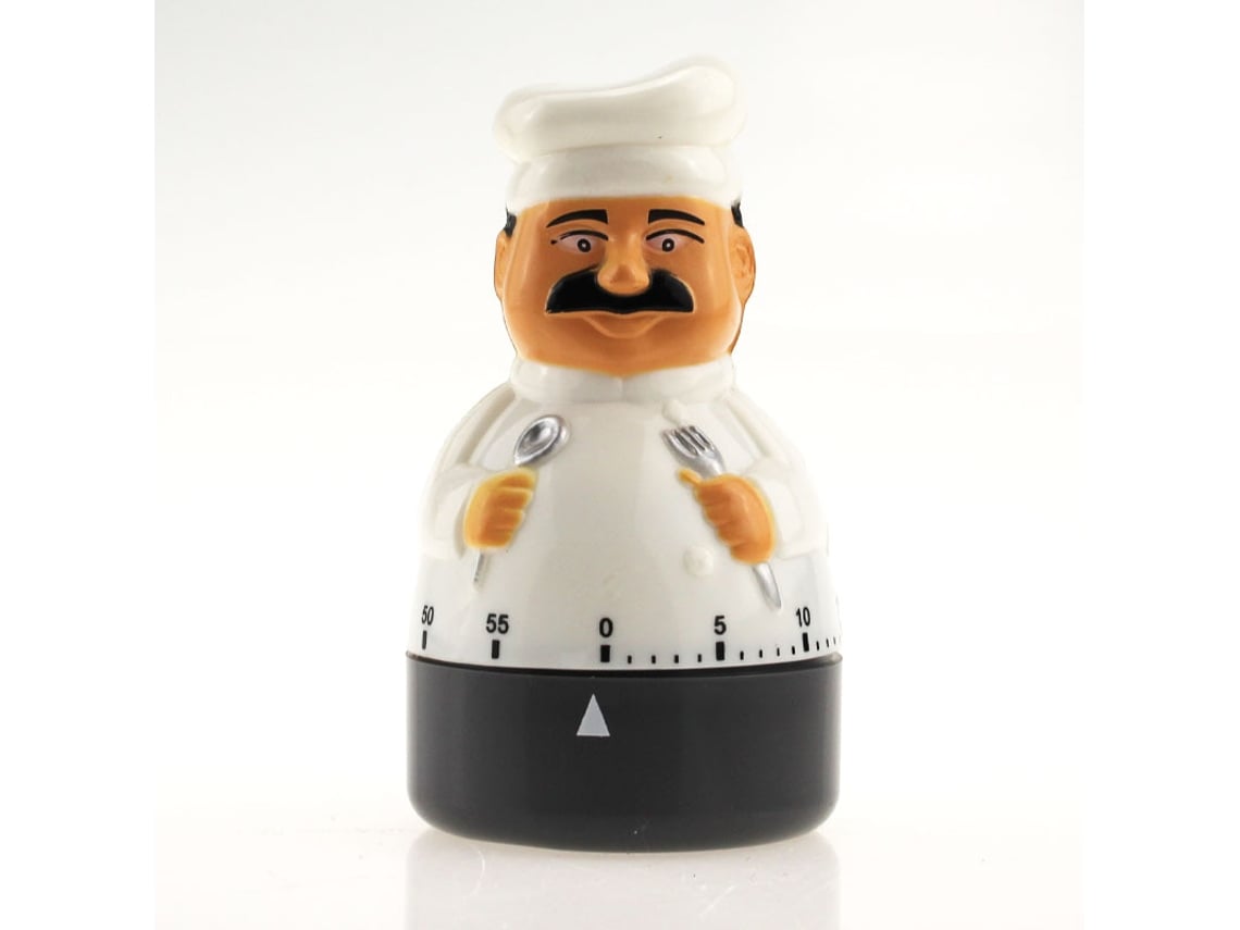 Temporizador De Cozinha Mecânico Em Formato Chef