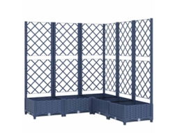 Garden Planter, Garden Planters Vidaxl Cinzeto Polipropileno (120 X 120 X 121.5 Cm)