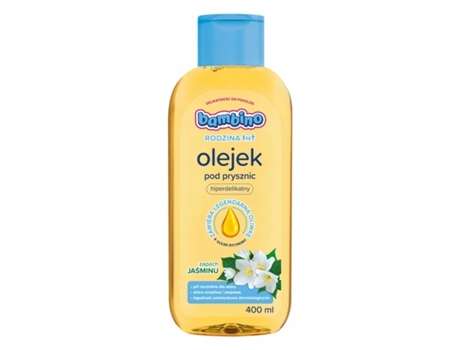 Óleo De Duche Orgânico Para Pele Sensível Com Jasmim, 400ml Bambino