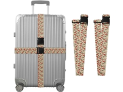 Conjunto De 2-cintas Bagagem Cardinal Holly Leave Pinecon Para Malas, Cintas De Viagem, Acessórios Para Cinto, Conector
