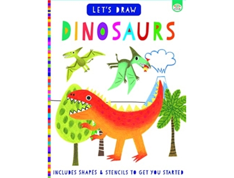 Livro Lets Draw Dinosaurs De Elizabeth Golding (inglês)