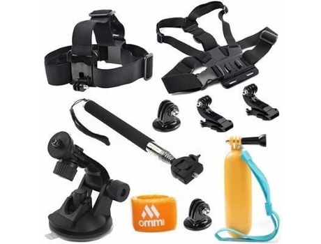 Kit De Acessórios 8 Em 1 De Alta Qualidade Ommi® Gopro Para Câmera Esportiva Gopro