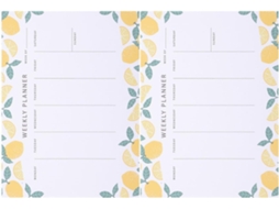 Bloc-notes Agenda Hebdomadaire 2pcs Para Planificação De Tâches, Papel Fácil De Escrever, Formato Prático