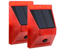 Kit com 2 luminárias solares AQUAFORGE para exterior ip65 à prova d'água com sensor de movimento para terraço