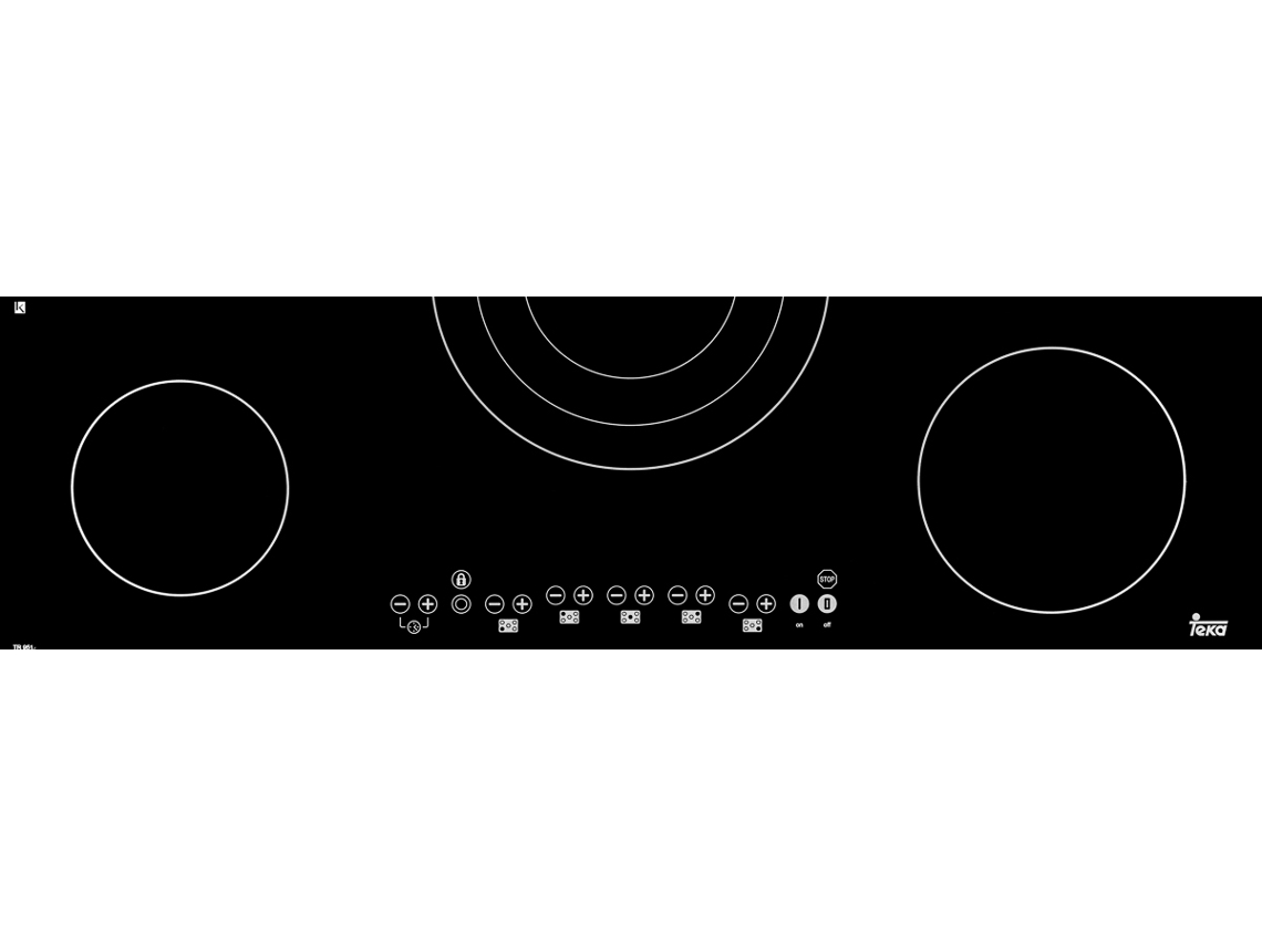 Placa de Vitrocerâmica TEKA TR 951 (Elétrica - 90 cm - Preto)