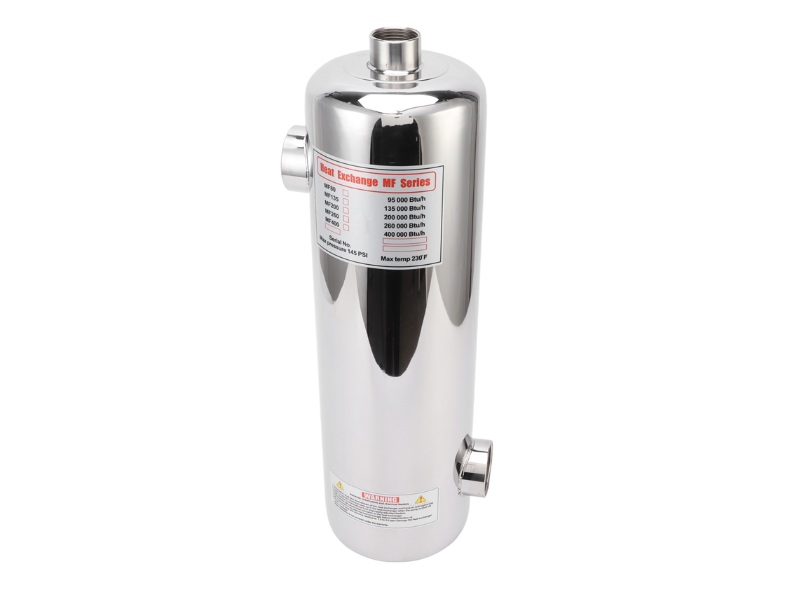 Aquecedor De Piscina Com Trocador De Calor 60kw Termostato Spa Circulação