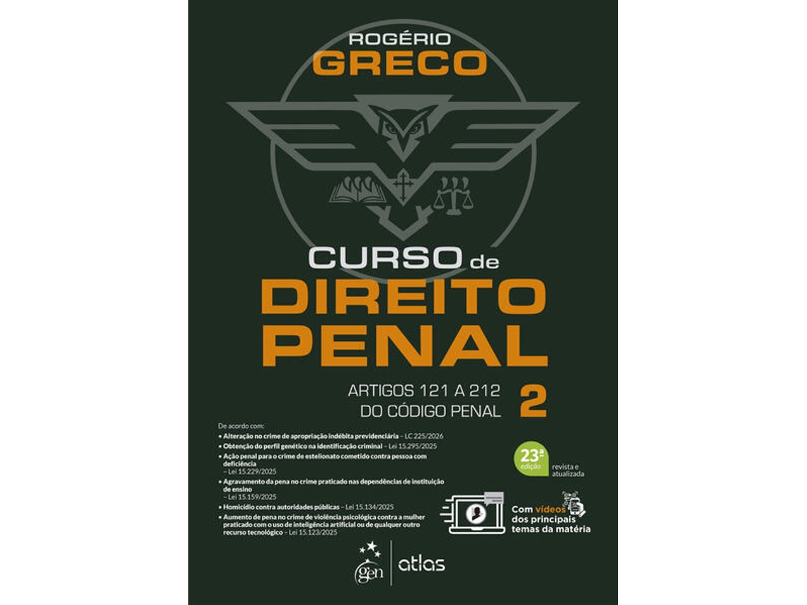 Livro Curso De Direito Penal Vol.2 - 23 Edição 2026 de Rogério Greco (Português do Brasil)