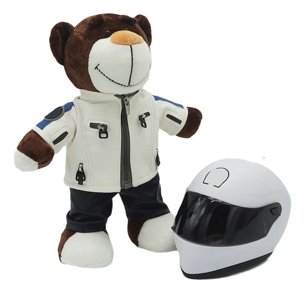 Boneca. De Urso De Couro Capacetevayotoy