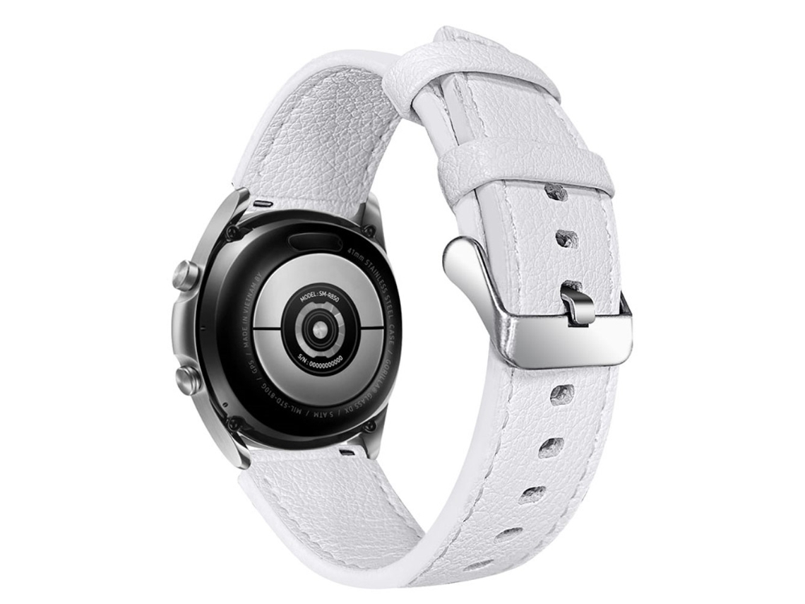 Bracelete de Couro Genuíno para Huawei Watch Gt 2E/Gt 2 46Mm Branco