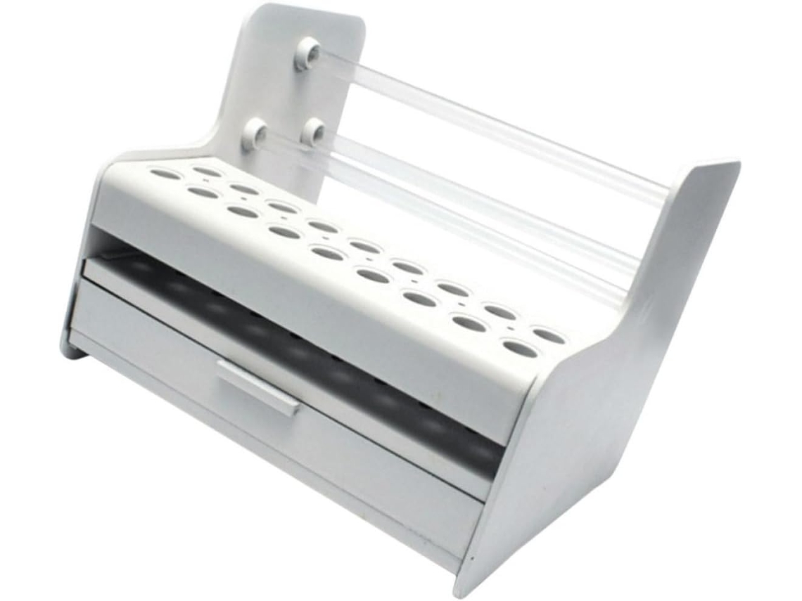 Suporte para alicate em plástico branco, design elegante e construção robusta.