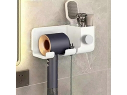 Suporte para Secador de Cabelo , Gancho Banheiro, Cabe Lo com Organizador Plugue GOKOCO (1 Unidade)