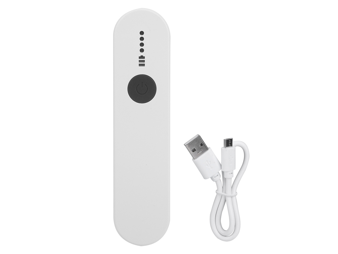 Lâmpada portátil LED UVC 2026 para remoção de ácaros com conexão USB para uso doméstico, branca.
