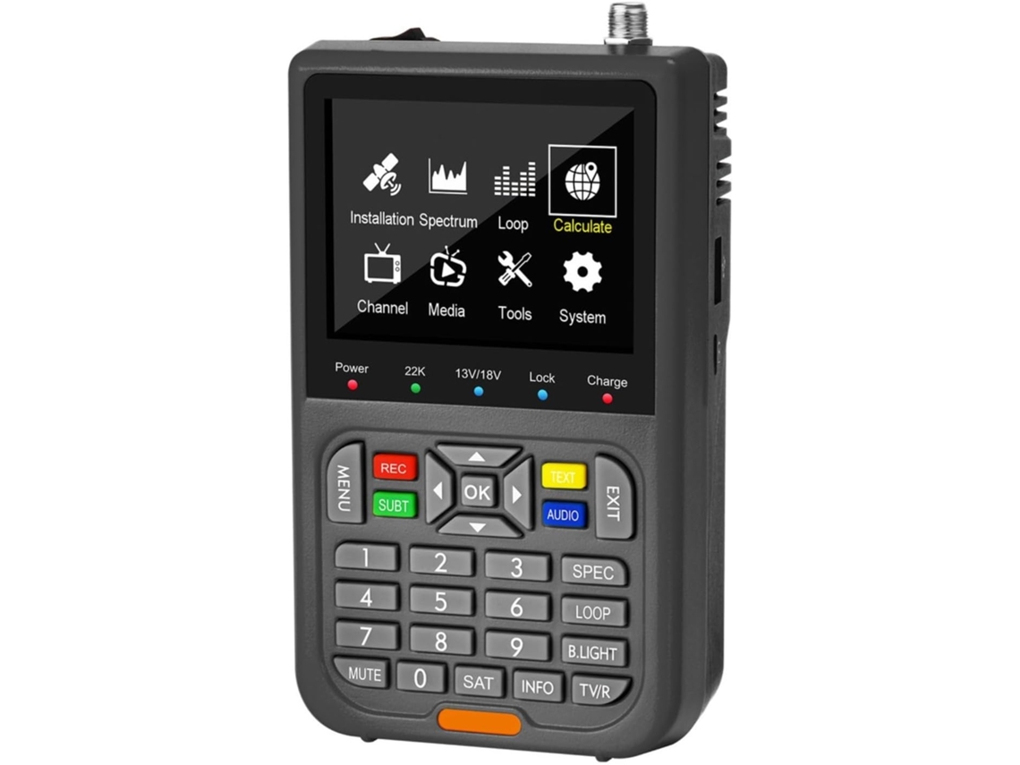 Contador de Satélite com Tela Lcd de 35 Polegadas, Dvb S2x/s2/s Mpeg 2/mpeg 4 SFUSHOS
