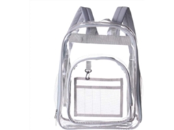 Mochila Transparente Impermeável - Saco De Ombro Em Pvc - Cinzento