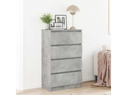 Aparador 60x35x98,5 cm Madera Procesada Cemento Gris