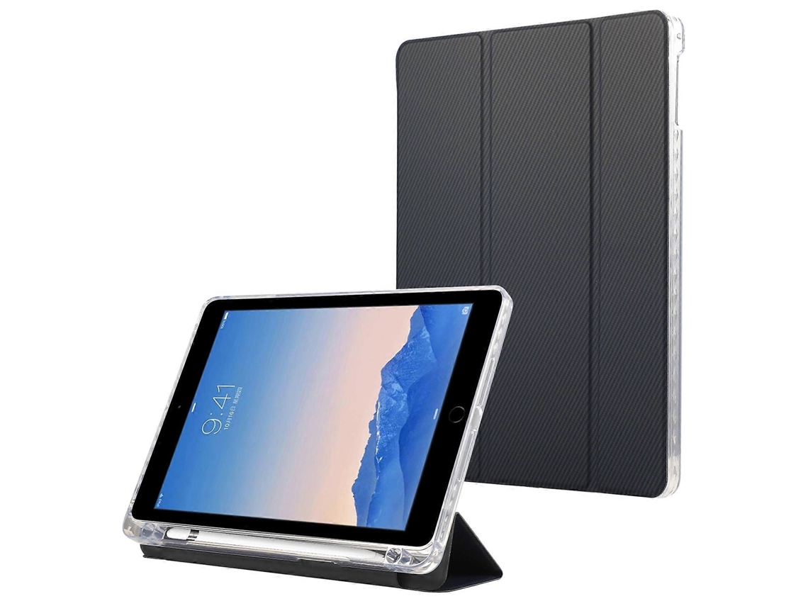 Capa de couro para iPad 9,7 polegadas (2018), iPad Air (2013), Air 2 (2017), azul escuro, Hengrongshen