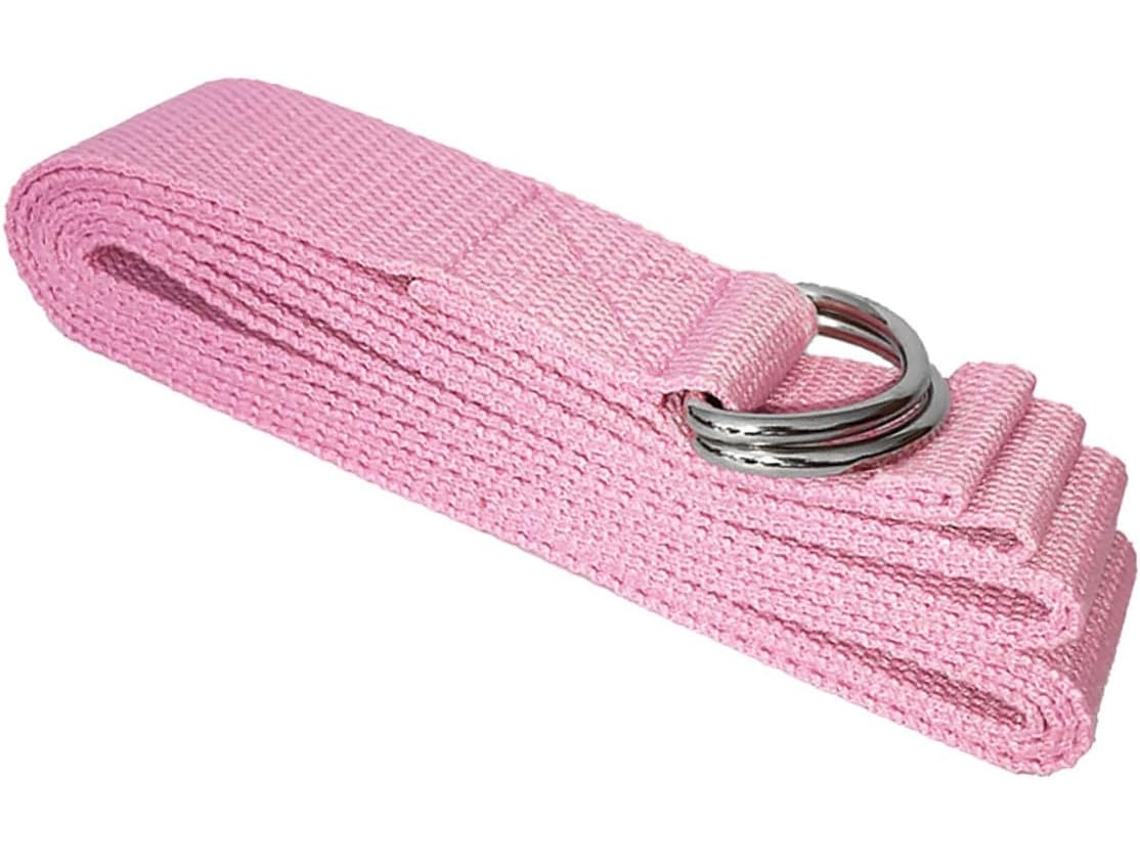 Faixa Elástica De Resistência Gatuida Yoga, 183x3, 8cm, Em Poliéster E Algodão, Para Treinamento Físico