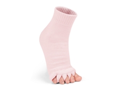 Meias Separadoras de Dedos para Mulher, Ideais para Yoga, Alívio da Dor, Melhora a Circulação HENTEN HOME 1 Par Rosa