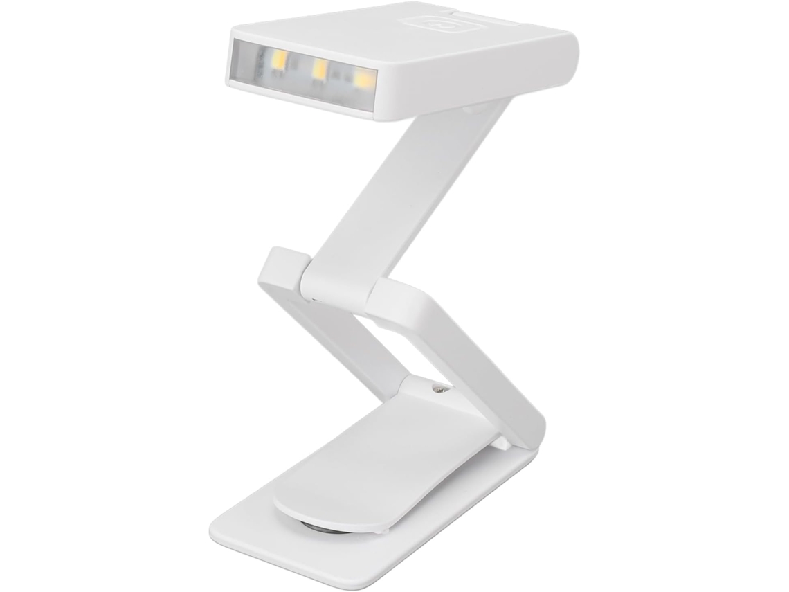 Mini Luminária De Leitura Dobrável E Recarregável Jiawu, Com 3 Temperaturas De Cor E Intensidade Regulável Continuamente