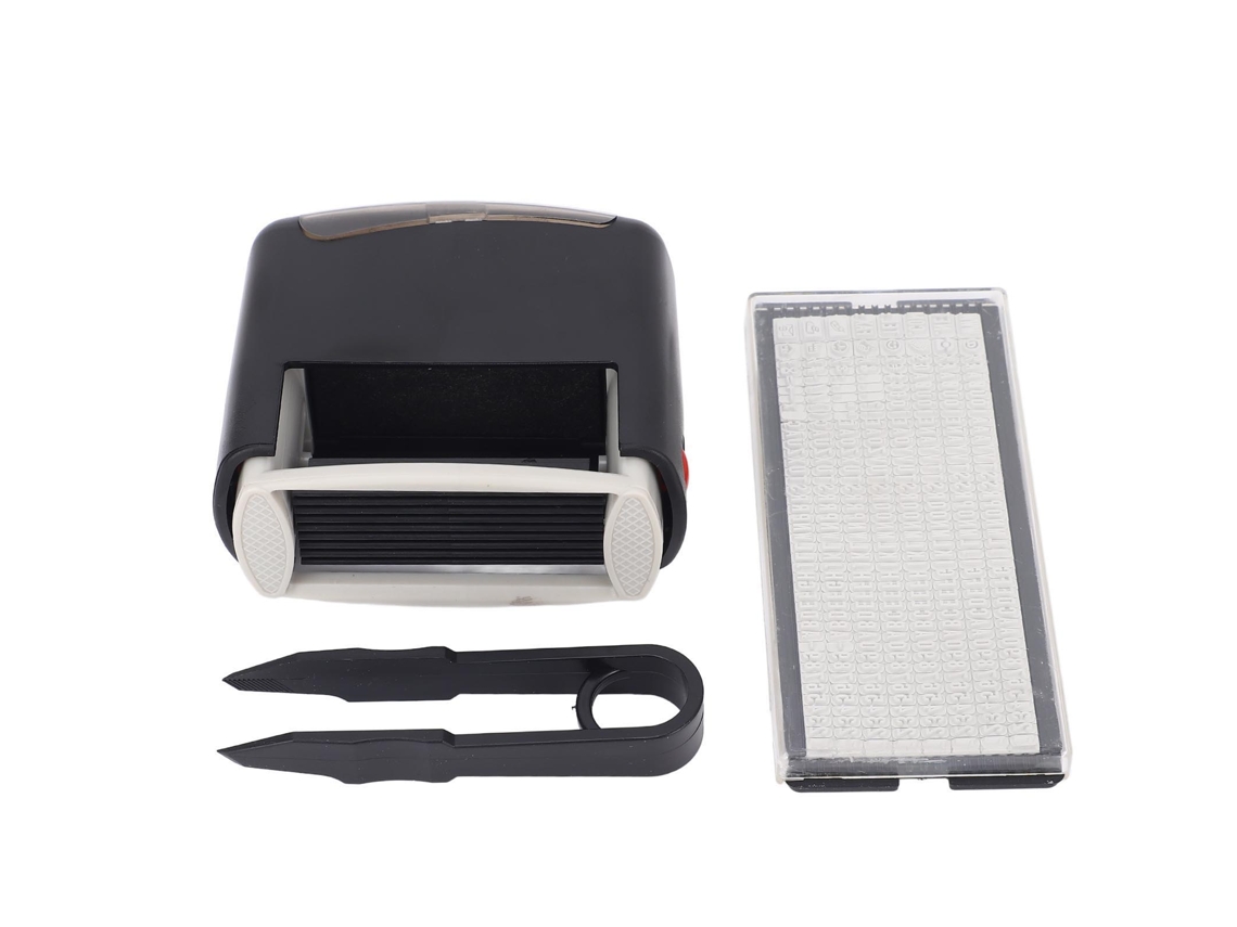 Kit de Carimbo Autoencrustante Personalizado com Tinta Preta, Impressão 1.5x0.5 polegadas | S/MARCA
