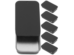 Cajas De Hojalata Parvistic Con Tapa Deslizante De Metal, 6 Unidades, Para Dulces, Portátiles, Pequeñas Pastillas