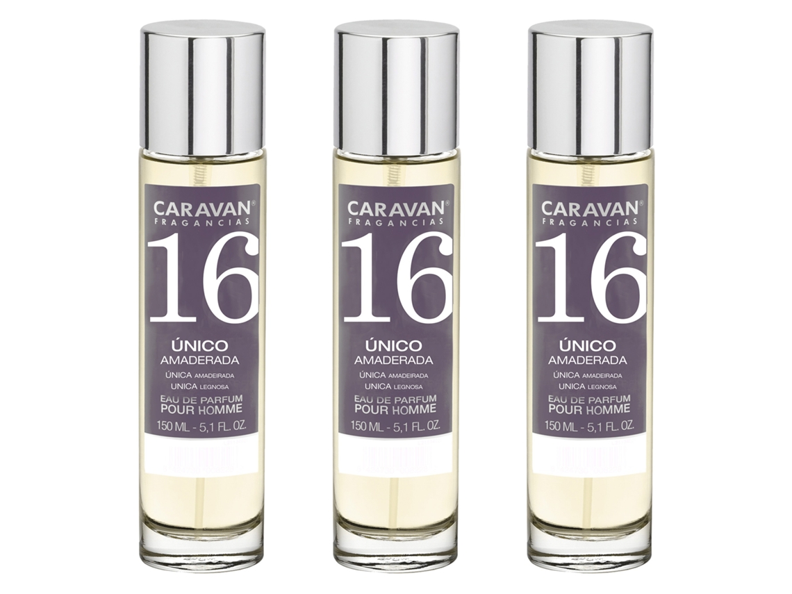 3X Perfume Homem Nº16 150Ml CARAVAN