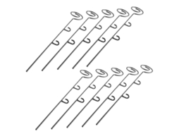 Suporte Para Plantas, 50 Cm De Altura, Plástico Durável, Pacote Com 10 Peças, Adequado Para Orquídeas, Estética Minimalista