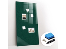 Quadro De Vidro Magnético Padrão De Folhas Linhas Para O Escritório Espelharte (60x120 Cm)