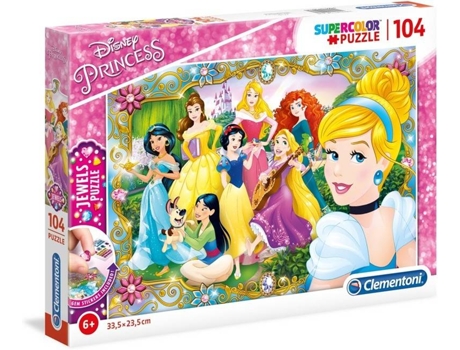 Puzzle Jewels 104 pçs - Disney Princess