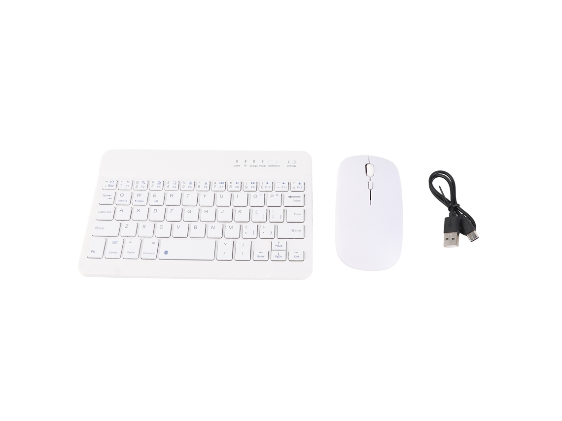 Teclado e Mouse Sem Fio Slim Recarregáveis, Compatíveis com iOS, Windows e Android | S/MARCA